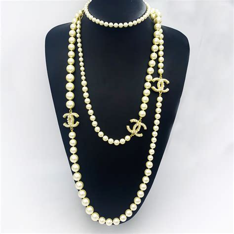 chanel pearls|chanel necklace online store.